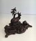 Black Forest Carved Wood Inkwell of Deer and Birds in the Forest, 1800s, Image 3