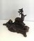 Black Forest Carved Wood Inkwell of Deer and Birds in the Forest, 1800s 4