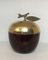 French Apple Ice Bucket in Acrylic Glass, Gilt Metal and Plastic, 1970s 1