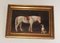 Pferd und Hund Gemälde, 19. Jh., Öl auf Leinwand, gerahmt, 2er Set 2