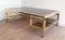 French Brass Coffee Table with Smoked Glass Shelves by Guy Lefèvre, 1970s 5