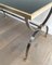 Neo-Classical Style Brushed Steel and Brass Coffee Table, 1940s 6