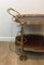 French Neoclassical Style Brass & Mahogany Trolley with Removable Trays, 1940s 7