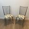 French Black Lacquered Chairs by Colette Gueden, 1950s, Set of 2 3
