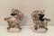 Staffordshire Characters Riding Stylished Aries Figurines, 1880s, Image 2