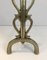 French Bronze and Iron Andirons in Style of Raymond Subes, 1940s, Set of 2 7
