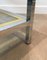 French Chrome & Brass Design Side Table, 1970s, Image 7