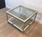 French Chrome & Brass Design Side Table, 1970s 2