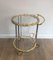 French Gunmetal and Gilt Drinks Trolley, 1970s 1