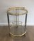 French Gunmetal and Gilt Drinks Trolley, 1970s 4