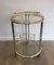 French Gunmetal and Gilt Drinks Trolley, 1970s, Image 4