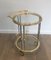 French Gunmetal and Gilt Drinks Trolley, 1970s 2
