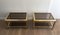 Large Brass & Smoked Glass Side Tables, 1970s, Set of 2, Image 2