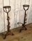 French Wrought Iron Andirons, 1900s, Set of 2 1
