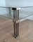 Large Modernist Chrome and Acrylic Glass Coffee Table, France, 1970s, Image 5