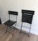 Leather and Metal Chairs, 1950s, Set of 2 5