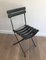 Stühle aus Leder & Metall, 1950er, 2er Set 1