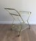 Italian Brass and Engraved Glass Drinks Trolley, 1950s 4