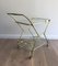 Italian Brass and Engraved Glass Drinks Trolley, 1950s, Image 4