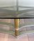 Gilt Brass and Chrome Coffee Table, France, 1960s, Image 7