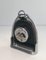 Reloj de cuero y cromo atribuido a Jacques Adnet, Francia, años 50, Imagen 7