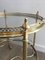 Carrello rotondo neoclassico in ottone, Francia, anni '40, Immagine 7