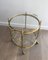 Neo-Classical Brass Round Trolley, France, 1940s 5