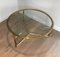 Gilt Coffee Table with Removable Glass Shelves, 1970s, Image 3
