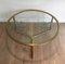 Gilt Coffee Table with Removable Glass Shelves, 1970s, Image 5