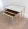 Nesting Tables with Mirror Tops, 1960s, Set of 3, Image 1
