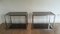 Chrome Side Tables with Smoked Glass, 1970s, Set of 2 3