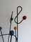 French Treble Clef Coat Hanger in Iron and Wood, 1950s 5