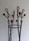 French Treble Clef Coat Hanger in Iron and Wood, 1950s, Image 4