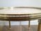 Small Round Solid Brass Occasionable Table with Marble Top, 1960s 5