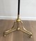 Tall French Black Lacquered & Brass Coat & Hat Rack, 1900s 5