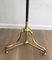 Tall French Black Lacquered & Brass Coat & Hat Rack, 1900s, Image 5