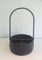 French Leather & Wood Bottle-Holder in Style of Jacques Adnet, 1950s 2