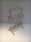 French Neoclassical Brass Magazine Rack Attributed to Maison Jansen, 1940s 3