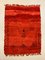 Large Vintage Red and Black Moroccan Beni Ourain Rug, 1980s, Image 1