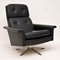 Danish Leather Swivel Armchair by Johannes Andersen, 1960s, Image 1