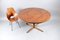 Mid-Century Round Rosewood Dining Table with Rotating Tablet 7