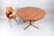 Mid-Century Round Rosewood Dining Table with Rotating Tablet, Image 7