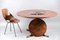 Mid-Century Round Rosewood Dining Table with Rotating Tablet 2