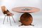 Mid-Century Round Rosewood Dining Table with Rotating Tablet, Image 2