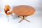 Mid-Century Round Rosewood Dining Table with Rotating Tablet 8