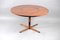 Mid-Century Round Rosewood Dining Table with Rotating Tablet, Image 10
