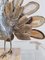Escultura de pavo real con ágata atribuida a Willy Daro, Imagen 3