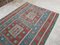 Tapis Kilim Vintage Bleu et Rouge, Turquie, 1970s 3