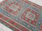 Tapis Kilim Vintage Bleu et Rouge, Turquie, 1970s 9