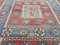 Tappeto Kilim vintage blu e rosso, Turchia, anni '70, Immagine 6